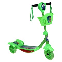 Patinete c/ luz e som azul/verde             cx:004