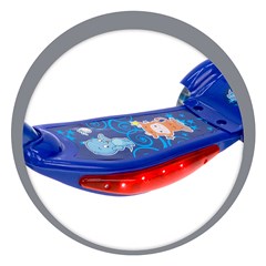 Patinete c/ luz e som azul/verde             cx:004