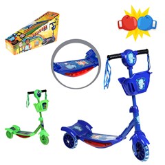 Patinete c/ luz e som azul/verde             cx:004