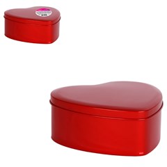 Porta objeto coracao em lata 4,5x11cm   cx:120