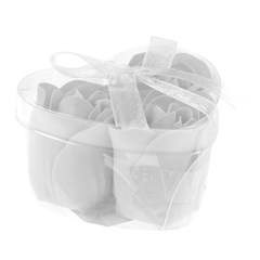 Rosas artificial coracao plastico            cx:240