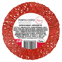 Porta copo red vazada 10cm 4pcs              cx:120