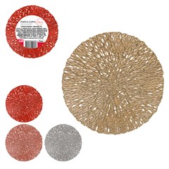 Porta copo red vazada 10cm 4pcs              cx:120