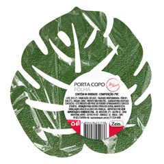 Porta copo folha 10cm 4pcs                   cx:120
