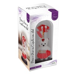 Rosas na cupula urso te amo 21x10cm          cx:012