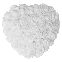 Coracao em flores 15x16cm                    cx:012