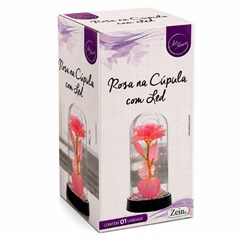 Rosas na cupula c/led enf sortidos 19,5cm      cx:024