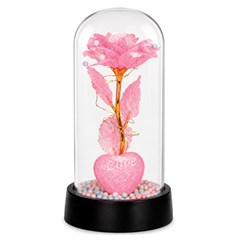 Rosas na cupula c/led enf sortidos 19,5cm      cx:024