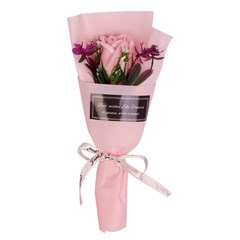 Buque rosas artificial p/presente 25cm       cx:020