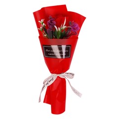 Buque rosas artificial p/presente 25cm       cx:020