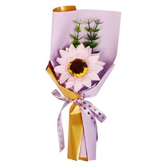 Buque girassol artificial p/presente 25cm    cx:020