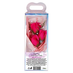 Buque rosas artificial p/presente 25cm       cx:020