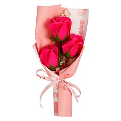 Buque rosas artificial p/presente 25cm       cx:020