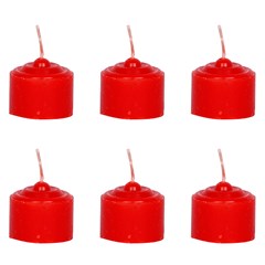 Vela decorativa coracao 6pcs 2x3cm           cx:240