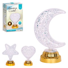 Luminaria cristal sortida led                cx:024