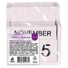 Calendario permanente madeira 7x6cm          cx:060