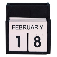 Calendario permanente madeira 7x6cm          cx:060