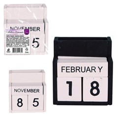 Calendario permanente madeira 7x6cm          cx:060