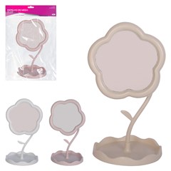 Espelho de mesa floral 16x30cm            cx:036