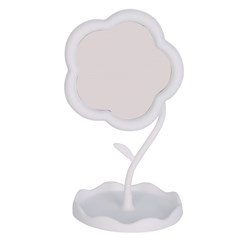 Espelho de mesa flor 10x19cm               cx:096