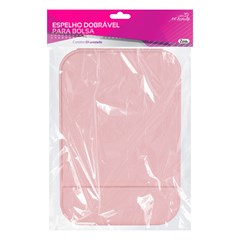 Espelho dobravel  para bolsa c/suporte 14x20,5cm    cx:048