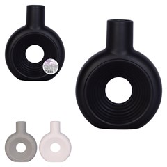 Vaso ceramica oval 4x15x12cm        cx:036