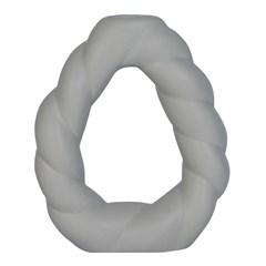 Vaso ceramica trancado 4x13,5x16,5cm            cx:036