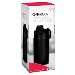 Garrafa inox  c/alca e bico 500ml            cx:024