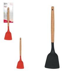 Espatula silic cabo madeira 30cm             cx:048