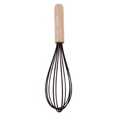 Bate claras silic cabo madeira 26cm          cx:048