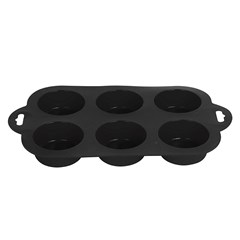 Forma em silic para cupcake 6 furos        cx:048