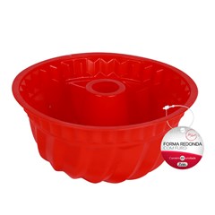 Forma red c/furo silicone 24x10cm            cx:048
