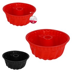 Forma red c/furo silicone 24x10cm            cx:048