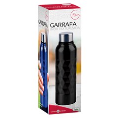 Garrafa inox texturizada  750ml              cx:024