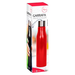 Garrafa inox color  750ml              cx:024