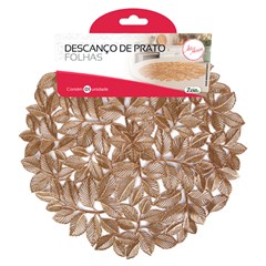 Descanso de prato folhas 38cm                cx:120