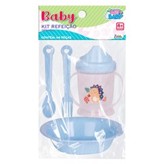 Kit refeicao infantil plast 4pcs             cx:048