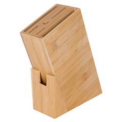 Organizador de facas bambu 6x14,5x22cm          cx:024