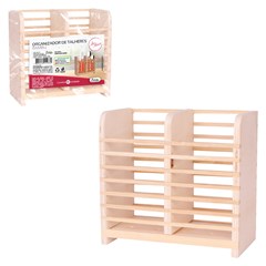 Organizador de talheres  bambu 7,5x13,5x15cm        cx:024