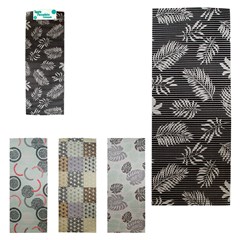 Tapete passadeira pvc estampado 38x100cm    cx:00024
