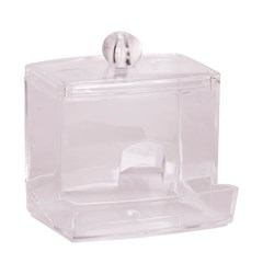 Porta contonete acrilico com tampa 8,5x7cm   cx:060