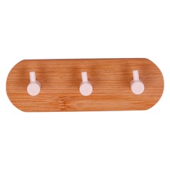 Cabideiro wood 3 ganchos                     cx:072
