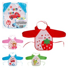 Avental de alimentacao manga longa infantil  cx:120