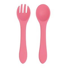Garfo e colher bebe silicone                 cx:144