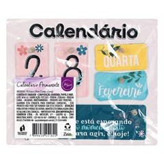 Calendario  permanente plaquinhas mad  24x19,5cm  cx:048