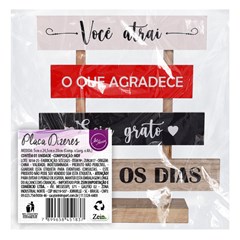 Placa dizeres 5x20x25cm                     cx:024