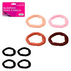 Elastico de cabelo preto 72pcs               cx:00072