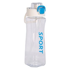 Garrafa plast c/canudo 800ml          cx:024