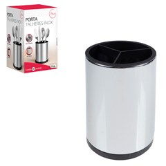 Porta talheres inox 17x12cm                  cx:012