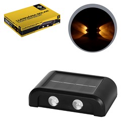 Luminaria solar led c/sensor 2x9x5cm        cx:096